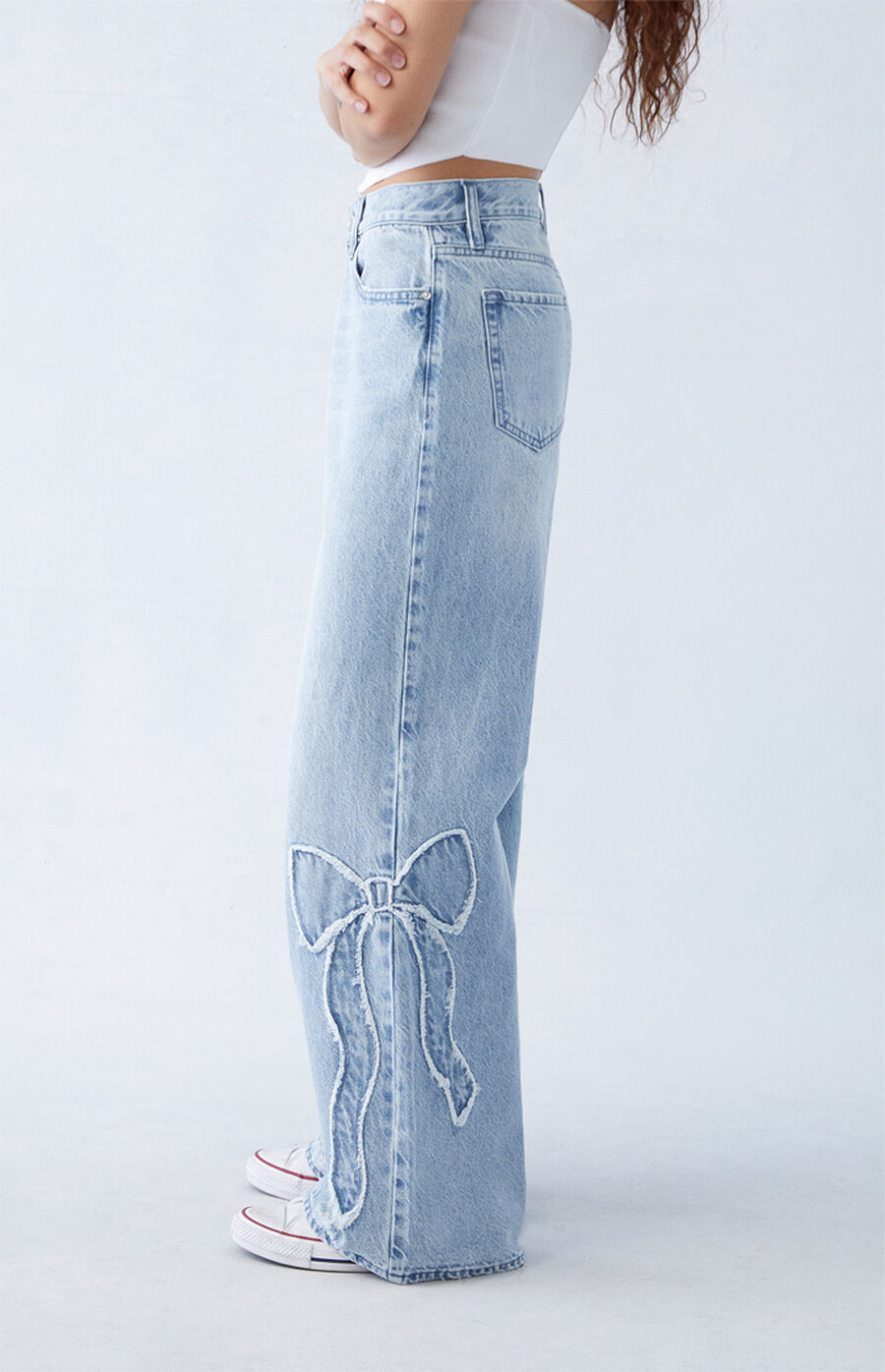 Emily™ - Low Rise Bow Jeans