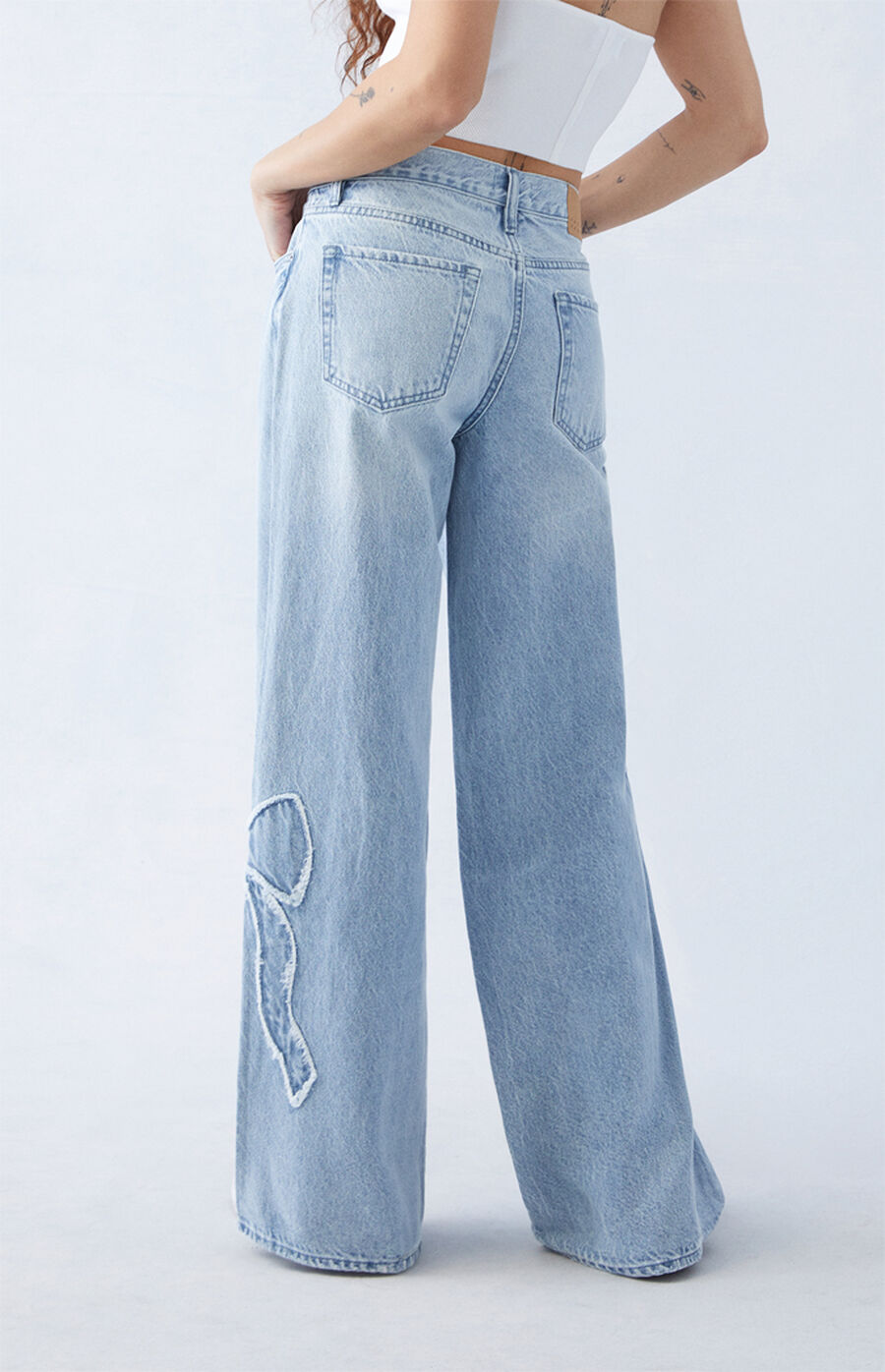 Emily™ - Low Rise Bow Jeans