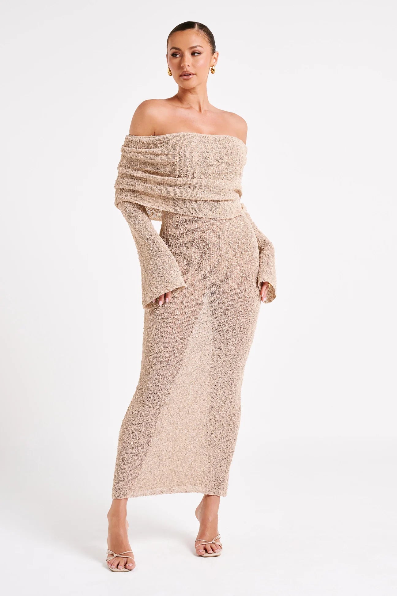 Anika Dress™ - Off Shoulder Bodycon Strickkleid