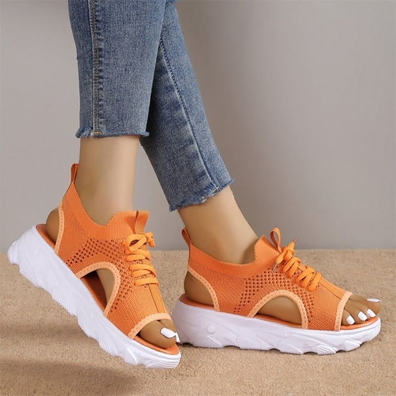 Deluxor™ - Atmungsaktive Plateausandalen