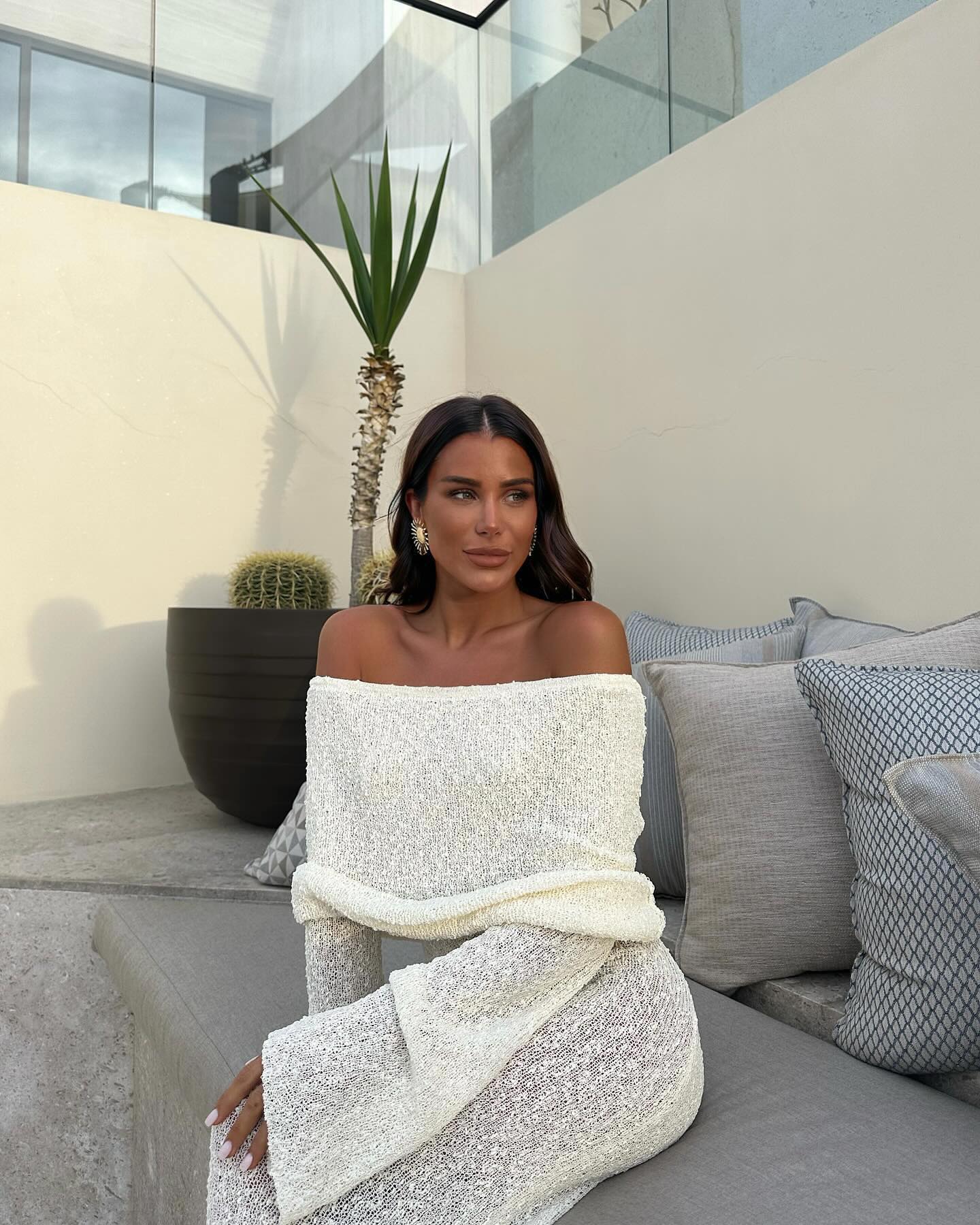 Anika Dress™ - Off Shoulder Bodycon Strickkleid