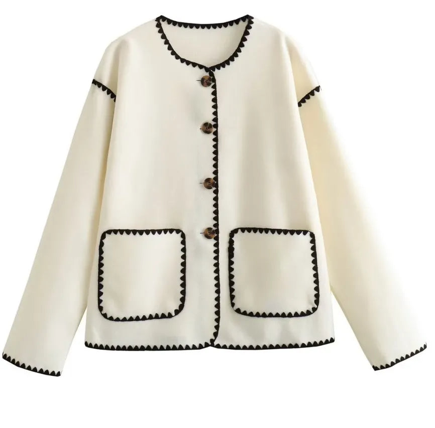 Deluxor™ Gestrickter Herbstjacke